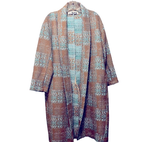 NWOT Les Karten jacquard coat - Picture 1 of 10